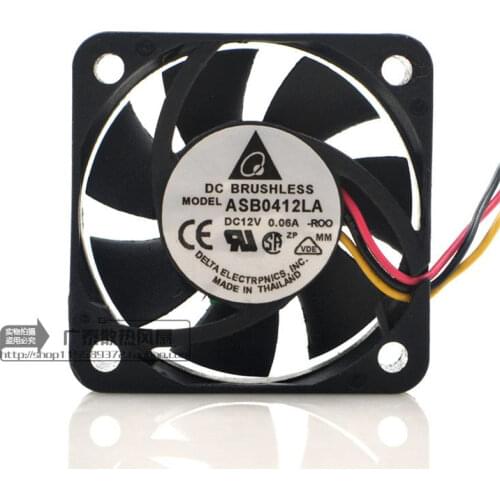 Original 4010 4CM fan ultra-quiet 12V 0.06A ASB0412LA cooling fan 2 lines