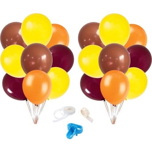 Orange Brown Yellow Burgundy Balloon Garland Latex Balloon Arch for Safari Wild Birthday Animal Dinosaur Party Wedding Decor