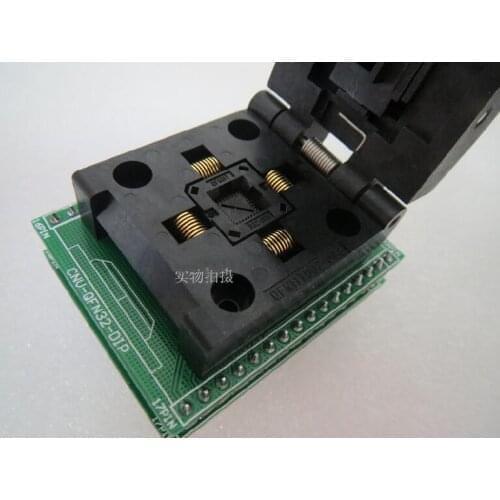 Original IC Test Seat QFN32 QFN33 burner QFN32-DIP32 conversion Socket Adapter size 5X5MM PITCH0.5MM