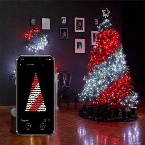 Original 20m Christmas Tree Decoration LED Lights Bluetooth String Lights Customized App Remote Control Lights lamp string