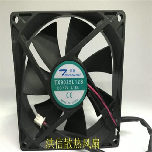 Original Tianxuan TX9025L12S 12V 0.16A 9CM 9025 radiation fan 9cm