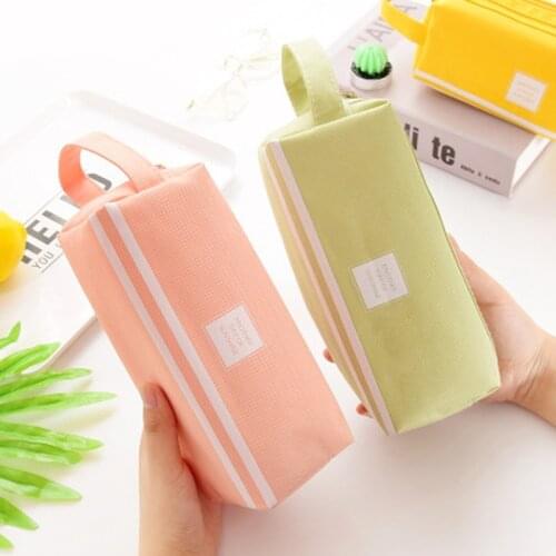 1 PC Large Capacity Fabric Pencil Pouch Pencil Cases Bags Pouch Creative Pen Box Case School Office Stationary Supplies