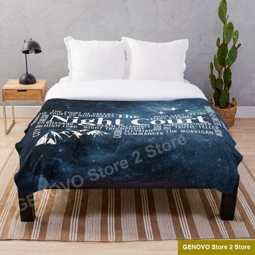 The Night Court Typography Throw Blanket blanket cover, warm decoration, bed and sofa, applicable to men and women