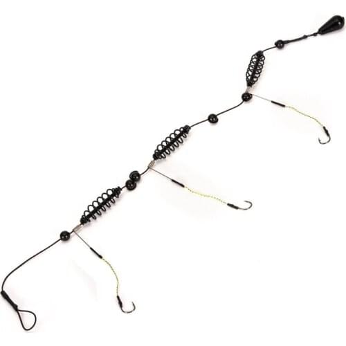 1 Pc Hanging Tackle Copper Feeder Dropshipping Fishing Bait Spring Lure Inline Fishing Tackle Bait Accessories