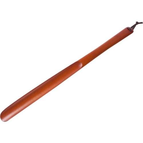 Home Lifter Wooden Long Handle Durable Shoe Horn Aid Tool Portable For Boots Removal Hotel Accessories Easy Carry Practical