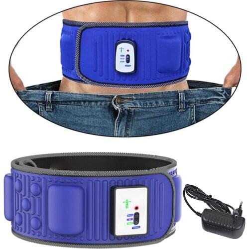 Slimming Belt Stimulator Body Vibrating Waist Massager Gym Fat Burning Abs Stimulator Men Women Workout Fitness