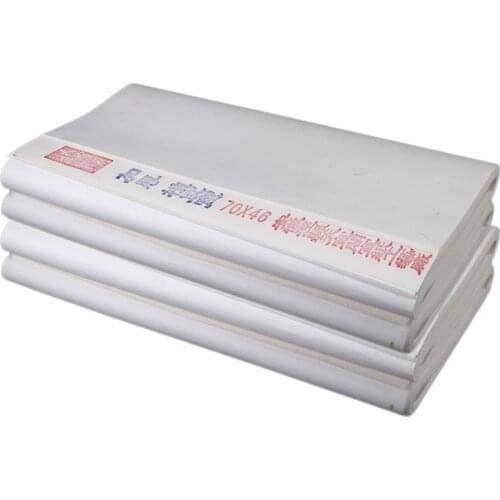 100sheets Chinese Tanpi Rice Paper Meticulous Painting Calligraphy Thicken Raw Half-Ripe and Ripe Sandalwood Bark Xuan Paper