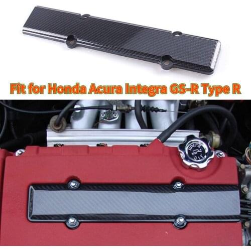 Carbon Fiber Style Cover Spark Plug Insert Engine Harness Cover for Honda Acura Civic B18 B16 B Series VTEC Car Accessories