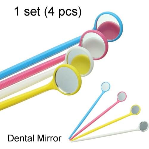 4pcs Disposable Dental Mirror Dental Materials Odontologicos Dentist Tools Dentistry Instrument Oral Mirror