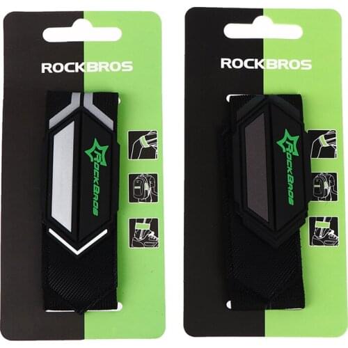 Bicycle Pants Clip Cycling Hand Reflective Clips Bike Belt Sports Safety Running Light Belt Pant Bands Clips Strap