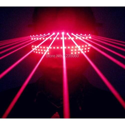 WYY Ballroom dance bar led costumes laser light glasses red beams robot man projector dj stage wears party performance disco