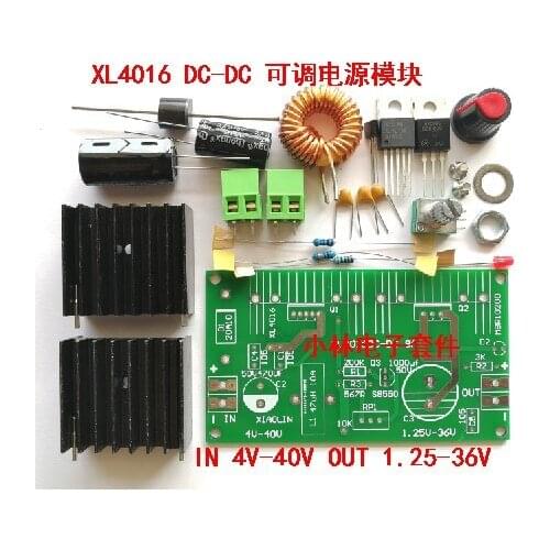 XL4016E1 Step-down Module Kit DC-DC High-power DC Step-down Board 1.25-36V8A DIY Parts