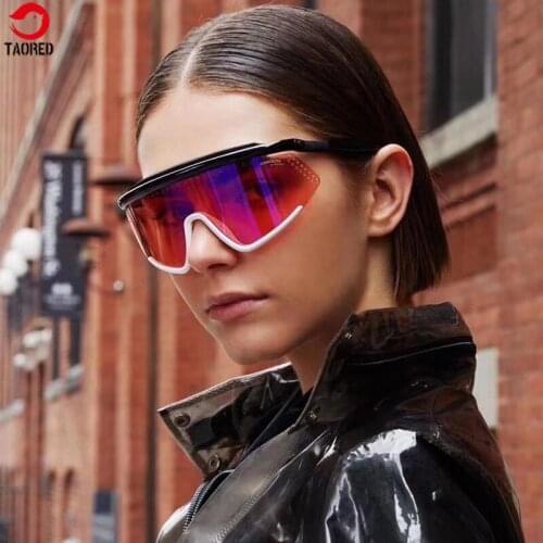 Woman trendy fashion sport sunglasses Europe and America cycling protect goggle outdoor man riding hike anti wind glasses TAORED