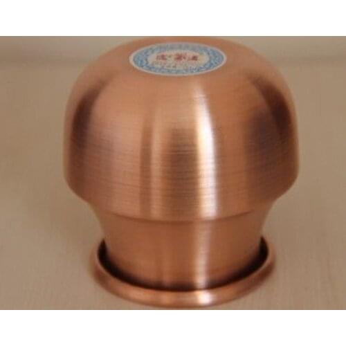 Blessfun 1Pcs red copper Cups Therapy Body Cupping Massage Set acupuncture Medical Vacuum Stress Relief Health Care