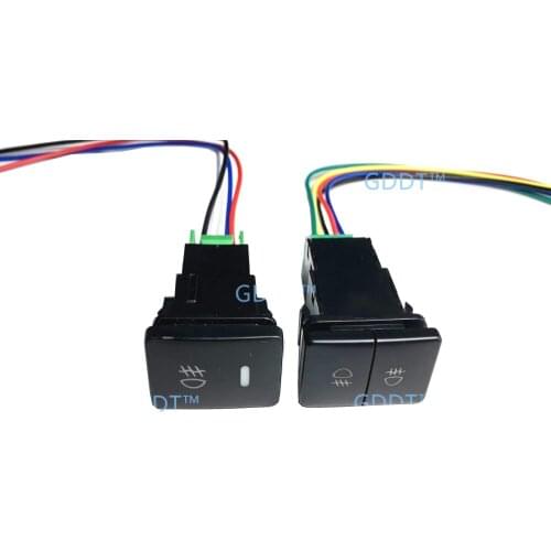 Fog Lamp Control Switch For Mitsubishi Pajero for Montero 3 4 III IV IO for Lancer Grandis MR190953 and wire for outlander