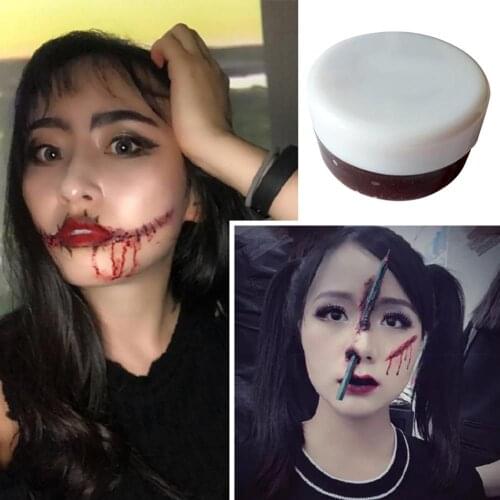 10/20/50/100g Fake Blood Paste Halloween Thick Make up Cosplay Stage Film Gel permanent makeup