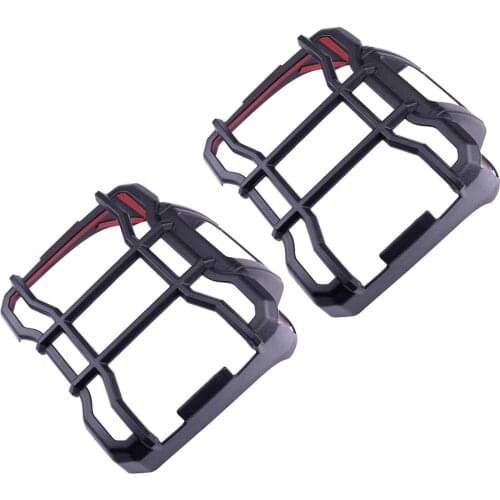 2pcs Black Rear Tail Light Lamp Guard Cover Trim Frame Fit for Jeep Wrangler JL 2018-2019