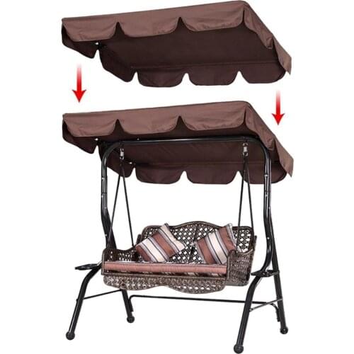 2Pcs/set Waterproof Swing Chair Top Rain Cover Park Swing Rain-Proof Seat Cover Outdoor Patio Swing Chair Dust Cover Shade Cloth
