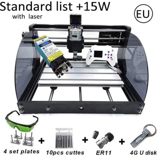 3018Pro Max DIY Small Laser Engraving Machine + Offline Control Board CNC Laser Engraving Machine Cutting Machine Engraving Wood