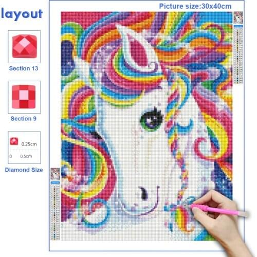 5D Diy Diamond Painting Cartoon Character Animal Mosaic Square/Round Rhinestone Embroidery Childrens Bedroom Decoration Gift