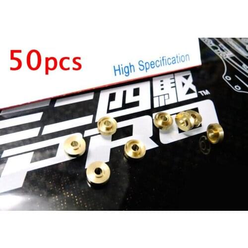Free Shipping 50PCS Spring Bearing Copper Spring Washers Gaskets Bushing For Hanger 94381 For Tamiya Mini 4WD RC Car Model