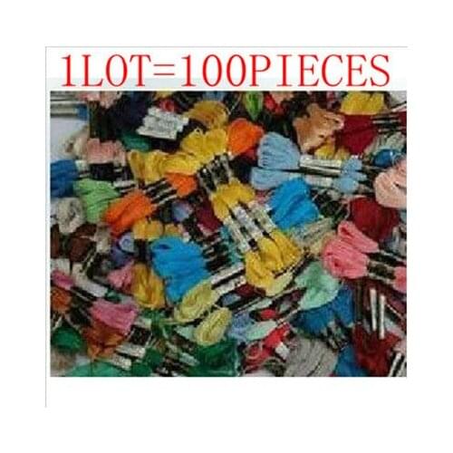Free Shipping Hot Sell Worldwide Cotton Cross Stitch Thread 1L0T=100PIECES