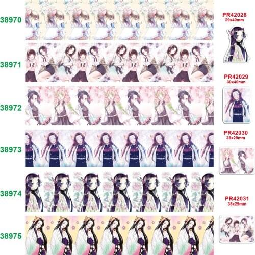 Free shipping characters printed grosgrain ribbon 38970