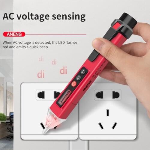 ANENG VC1010 Digital AC/DC Voltage Detectors Smart Non-Contact Tester Pen Meter 12-1000V Current Electric Sensor Test Pencil