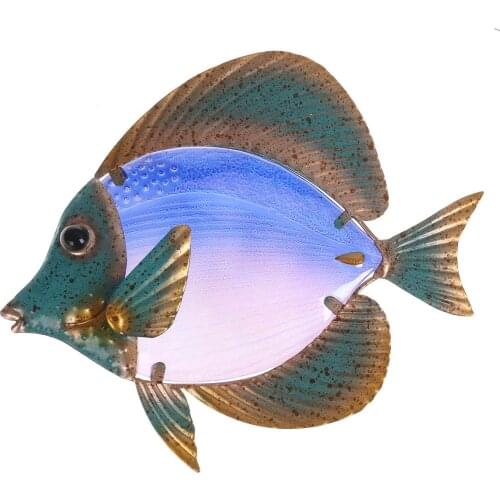 Home Decor Fish Wall Artwork for Garden Sculpture Decoration Animales jardin Statues and Jardineria Fairy