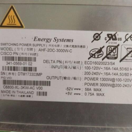 C6800 Power supply for AHF-2DC-3000W-C C6800-XL-3KW-AC will test before shipping