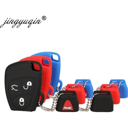 Jingyuqin 30pcs/lot Silicone Cover For Mercedes Benz B C E ML S CLK CL 3/4 Buttons Remote Key Fob Case