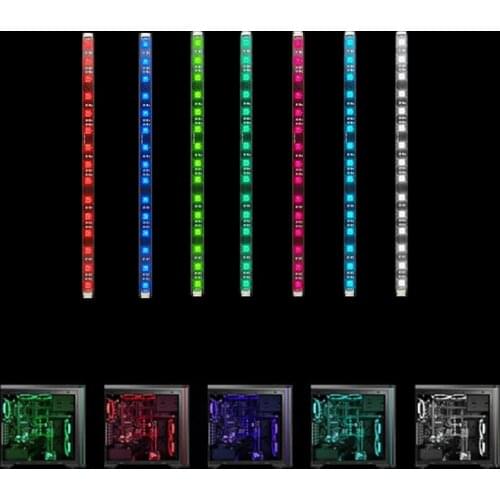 New Computer Cases L9 Chassis LED Monochrome Light Bar Desktop Computer Chassis RGB Discoloration Breath Magnetic Lamp Light Bar
