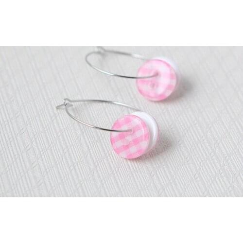 New Creative Women Fashion Jewelry Korea Personality Lattice Key Ring Earrings Earrings Jewelry Wholesale Hoop Earrings