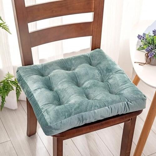 Solid Color Soft Seat Window Cushion Throw Pillow Thickened Anti-slip Butt Pads Warm Sleeping Sofa Tatami Mattress Bedroom Decor