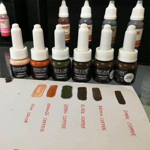 Goochie Cream Micropigment Permanent Makeup Ink пигменты для перманента with Dermatest Approved