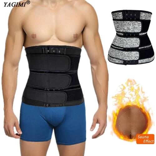 Fajas Colombian Waist Trainer for Man Body Shaper Slimming Corset Workout Sauna Sweat Belt with 3 Trainer Belts Belly Shapewear