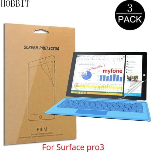 3Pack HD Clear Ultra-thin Screen Protector For Microsoft Surface Pro 3 Pro3 Handheld Tablet Anti-Scratch LCD Shield PET Film