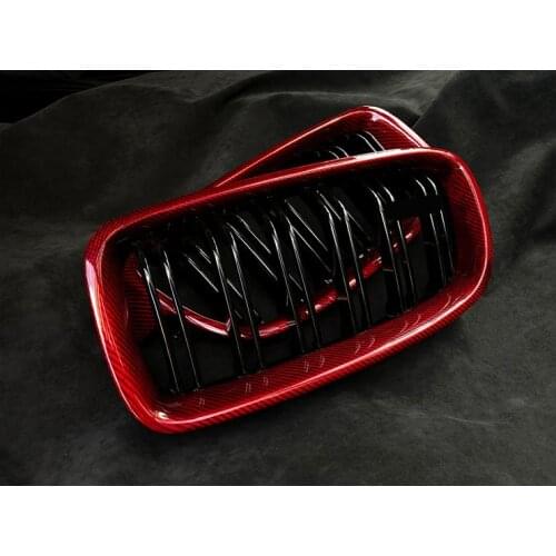 Custom Made Red Carbon Front Grill for BMW Whole Series F30 F10 F32 F20 X1 X3 X4 X5 X6 G20 G30 Z4 G12 Front Kidney Grille Grills