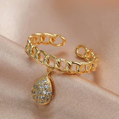 Rinhoo Rings With Cubic Zirkonia For Women