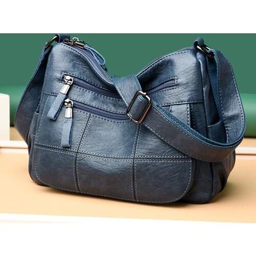 Luxury Business Women Leather Handbag High Quality Durable Soft Leather Shoulder Bag Fashion Casual Girls Leather Messenger Bag