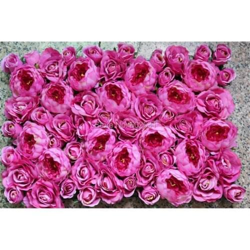 SPR Free Shipping 10pcs/lot silk rose peony flower wall wedding background lawn/pillar flower road lead market decoration