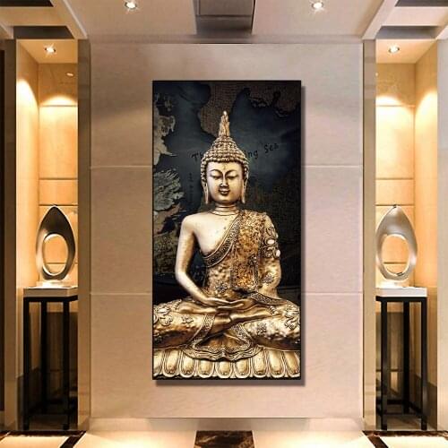 Status Buddha DIY Crystal diamonds full drill 5D diamond painting cross stitch kit mosaic round rhinestone embroidery,EE1809