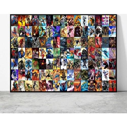 Marvel Superhero Avengers Poster Iron Man Canvas Painting Wall Art Decor Pictures Cuadros for Living Room Home Decor
