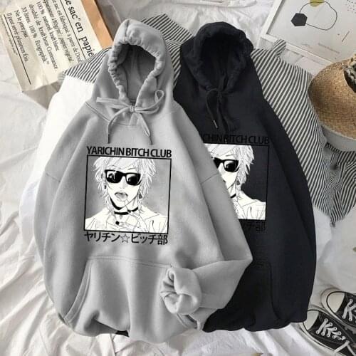 Mens Yarichin B Club Homme Hoodies Autumn Hooded Tops Streetwear Men Hip Hop Hoodie Men Classic Hoody Clothes Pullover
