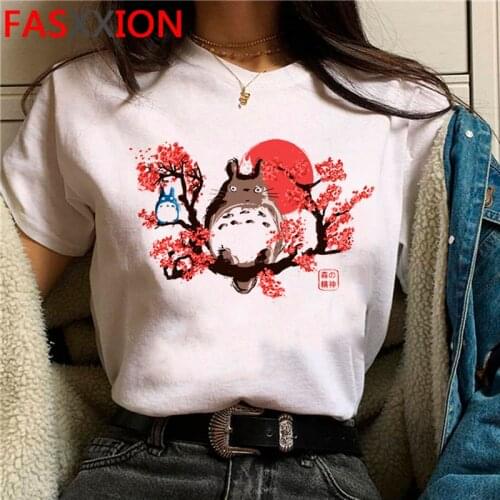 Totoro Studio Ghibli clothes t shirt women white t shirt tumblr casual grunge t-shirt tumblr
