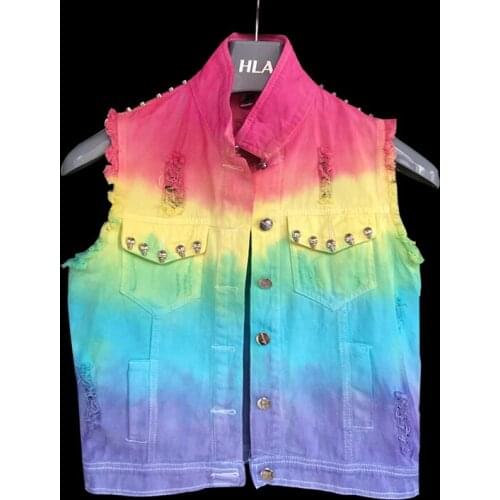 YrightMwrong Womens Denim Jackets