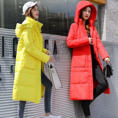 Women 2020 Winter Hooded Warm Down Parkas Female New Casual Loose Jacket Coats New Fashionable Thicken Ladies Outerwear L791