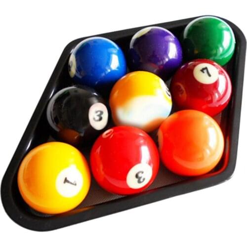 1pc Durable Wear-resistant Billiards Heavy Duty Black Plastic Snooker 9 Ball Pool Table Triangle Rack Accessories Equipment