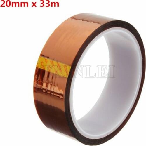 20 Pcs/lot) Polyimide Tape Film High Temperature Resistance 20mm X 33m