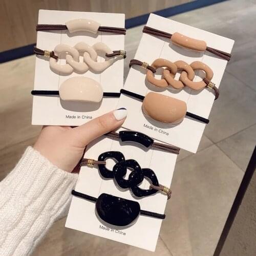 3/1 Pcs/Set Woman Fashion Hair Scrunchies Hair Ties Girls Ponytail Holders Rubber Band Elastic Hairband Hair Accessories Gifts